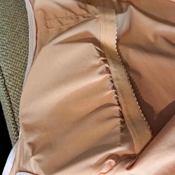 J.CREW Re-imagined Pink Plunging Scoop Back One Piece Swimsuit - Picture 7 of 9